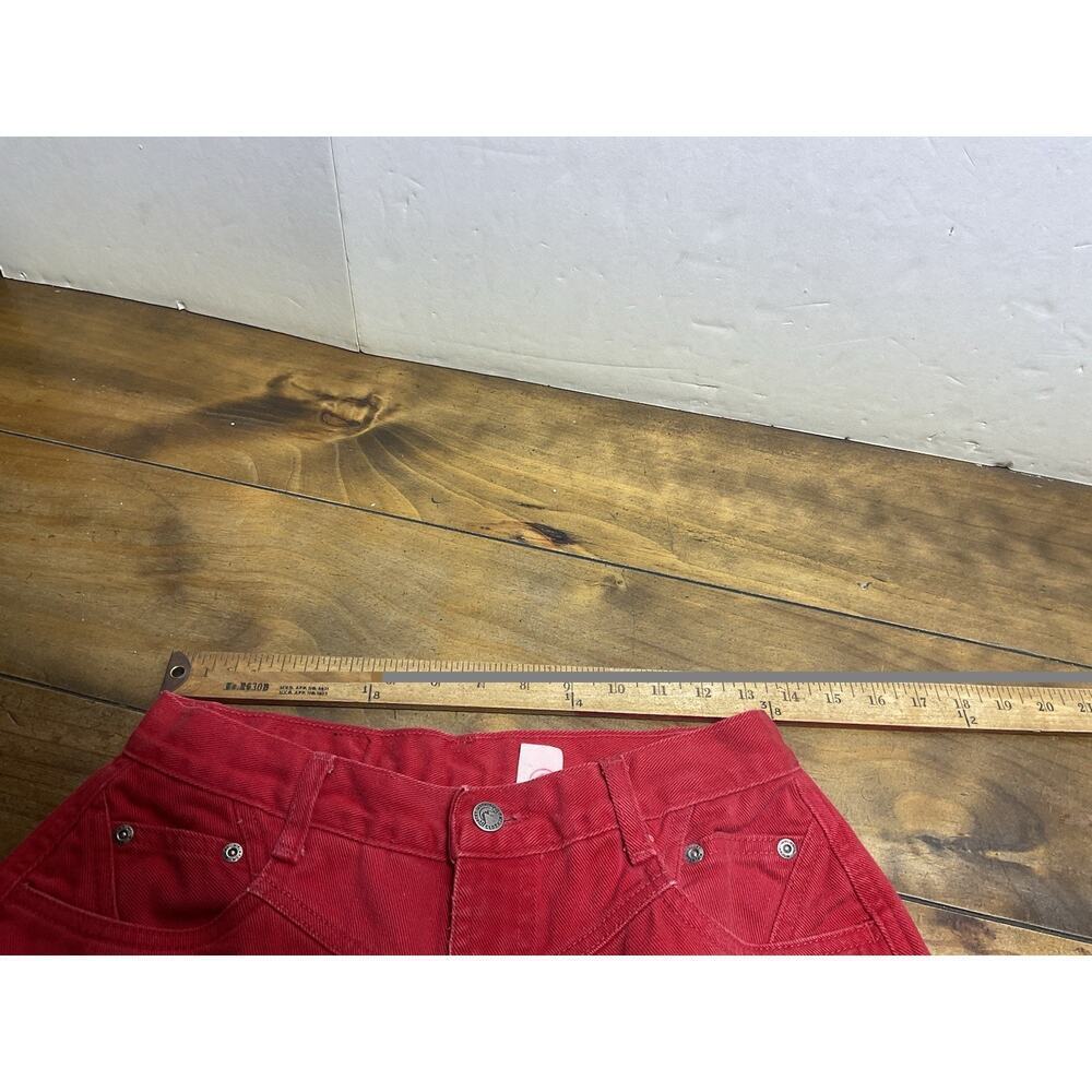 Vintage Rocky Mountain Jeans Womens 13/14 Red Made USA Bareback Rodeo - Picture 8 of 10